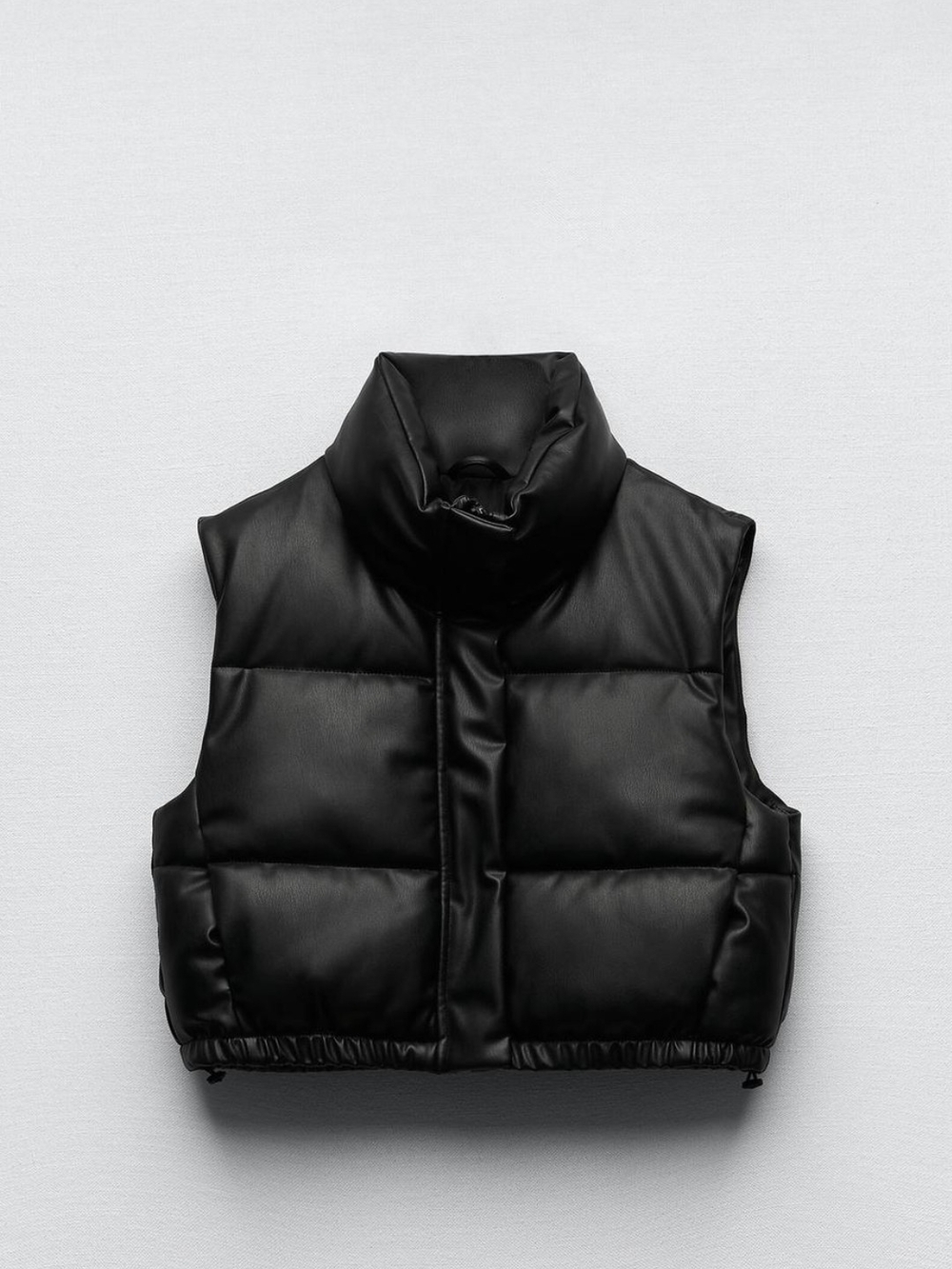 Women Black Puffer Vest - Brand Unspecified